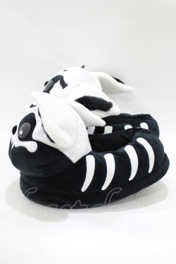 画像2: KILL STAR / Vampire Batbone Slippers SM ブラック×ホワイト H-25-11-28-071-SL-SH-KB-ZH