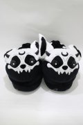 KILL STAR / Vampire Batbone Slippers ML ブラック×ホワイト H-25-11-28-072-SL-SH-KB-ZH