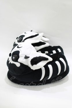 画像2: KILL STAR / Vampire Batbone Slippers ML ブラック×ホワイト H-25-11-28-072-SL-SH-KB-ZH