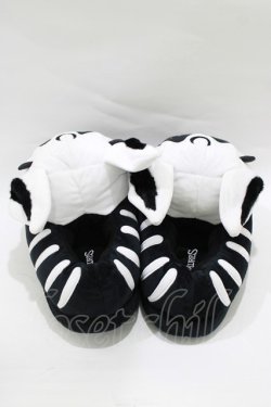 画像3: KILL STAR / Vampire Batbone Slippers ML ブラック×ホワイト H-25-11-28-072-SL-SH-KB-ZH