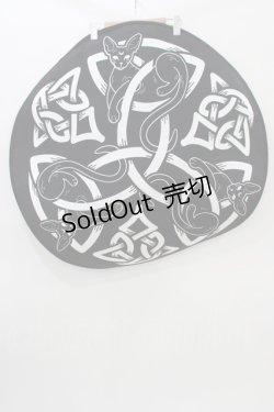 画像1: KILL STAR / Sith Round Blanket  ブラック H-25-11-28-078-SL-ZA-KB-ZH