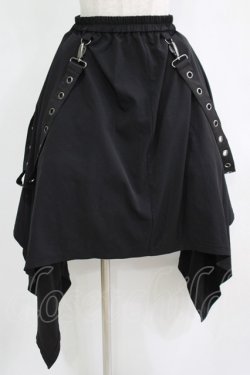 画像1: Deorart / サイドロングスカート  ブラック H-25-11-28-007-PU-SK-KB-ZH
