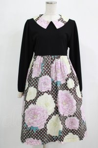 Despair / 襟付きトラペーズワンピース  ブラック H-25-11-28-008-GO-OP-KB-ZH