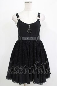 SEX POT ReVeNGe / レース切替キャミワンピース  ブラック H-25-11-28-012-SP-OP-KB-ZH