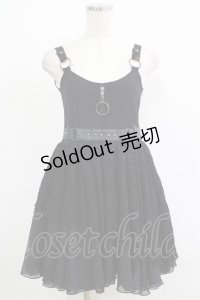 SEX POT ReVeNGe / レース切替キャミワンピース  ブラック H-25-11-28-012-SP-OP-KB-ZH