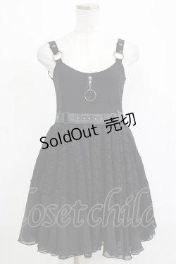 画像1: SEX POT ReVeNGe / レース切替キャミワンピース  ブラック H-25-11-28-012-SP-OP-KB-ZH