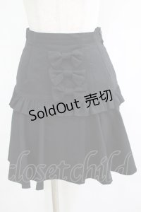 PEACE NOW / リボンフリルスカート  ブラック H-25-11-28-015-PU-SK-KB-ZH