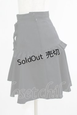 画像2: PEACE NOW / リボンフリルスカート  ブラック H-25-11-28-015-PU-SK-KB-ZH