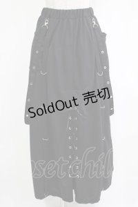 ACDC RAG / スピンドルロングスカート  ブラック H-25-11-28-016-PU-SK-KB-ZH