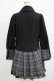 画像3: MARBLE / プリーツチェック切替ワンピース  黒×グレー H-25-11-28-018-GO-OP-KB-ZH (3)