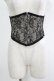 画像1: abilletage / レースミニコルセット 4 ブラック H-25-11-28-021-GO-ZA-KB-ZH (1)