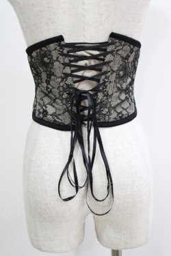 画像3: abilletage / レースミニコルセット 4 ブラック H-25-11-28-021-GO-ZA-KB-ZH