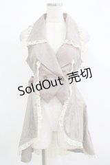 h.NAOTO / ジャガード切替ベスト  ベージュ H-25-11-28-022-HN-TO-KB-ZH