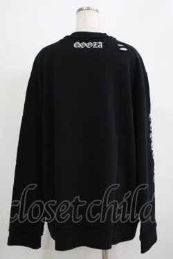 画像3: QOOZA / 東京喰種×QOOZA金木研 ダメージスウェット  ブラック H-25-11-28-023-PU-TO-KB-ZH
