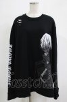画像1: QOOZA / 東京喰種×QOOZA金木研 ダメージスウェット  ブラック H-25-11-28-024-PU-TO-KB-ZH (1)