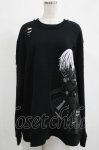 画像1: QOOZA / 東京喰種×QOOZA金木研 ダメージスウェット  ブラック H-25-11-28-025-PU-TO-KB-ZH (1)