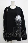 画像1: QOOZA / 東京喰種×QOOZA金木研 ダメージスウェット  ブラック H-25-11-28-026-PU-TO-KB-ZH (1)