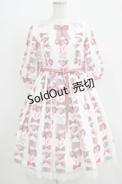 画像1: Angelic Pretty / Strawberry Dollワンピース Free シロ H-25-11-29-001-AP-OP-NS-ZH