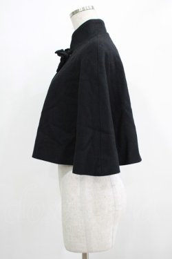 画像2: Innocent World / ハートボタンケープ Free ブラック H-25-11-29-030-IW-JA-NS-ZH