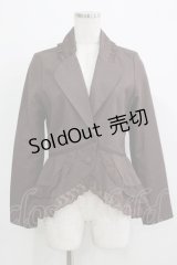 axes femme / レース配色フィッシュテールジャケット M ブラウン H-25-11-29-033-AX-JA-NS-ZH