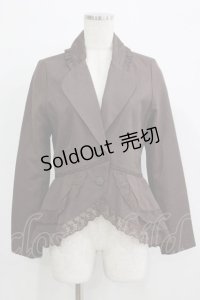 axes femme / レース配色フィッシュテールジャケット M ブラウン H-25-11-29-033-AX-JA-NS-ZH