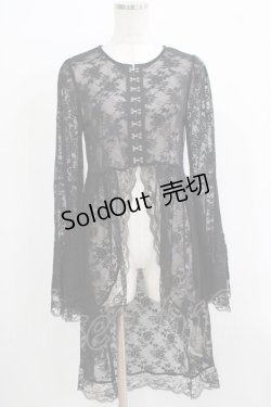画像1: Jamie エーエヌケー / ゴシックレースカーデ M ブラック H-25-11-29-034-LO-TO-NS-ZH