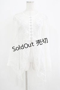 Jamie エーエヌケー / ゴシックレースカーデ M ホワイト H-25-11-29-035-LO-TO-NS-ZH