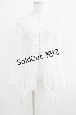 画像1: Jamie エーエヌケー / ゴシックレースカーデ M ホワイト H-25-11-29-035-LO-TO-NS-ZH