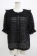 画像1: m petit by misako / TT* AOKレースブラウス LL ブラック H-25-11-29-037-LO-BL-NS-ZH (1)