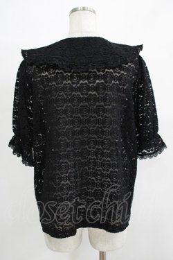 画像3: m petit by misako / TT* AOKレースブラウス LL ブラック H-25-11-29-037-LO-BL-NS-ZH