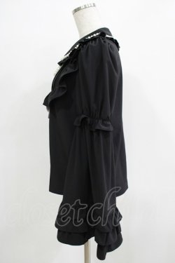 画像2: Ank Rouge / パールひめそでブラウス M ブラック H-25-11-29-038-CA-BL-NS-ZH