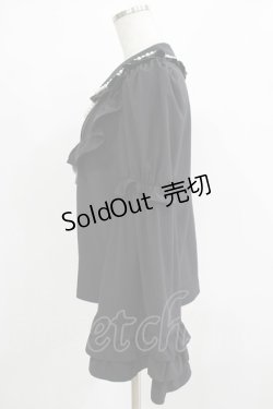 画像2: Ank Rouge / パールひめそでブラウス M ブラック H-25-11-29-038-CA-BL-NS-ZH