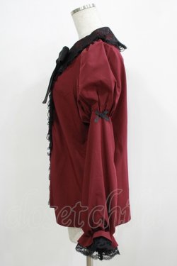 画像2: NOEMIE / レース襟リボンブラウス M ボルドー H-25-11-29-040-LO-BL-NS-ZH