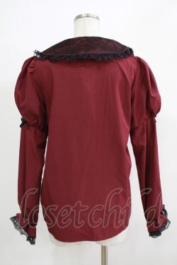 画像3: NOEMIE / レース襟リボンブラウス M ボルドー H-25-11-29-040-LO-BL-NS-ZH