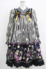 metamorphose / うたかたの華かぐらAラインワンピース Free ブラック H-25-11-29-004-ME-OP-NS-ZH