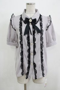 Rojita / ボリュームレースブラウス Free グレー H-25-11-29-044-LO-BL-NS-ZH