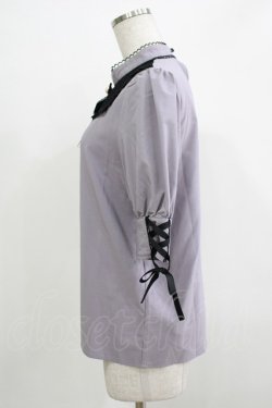 画像2: Rojita / デコルテレースブラウス Free グレー H-25-11-29-045-LO-BL-NS-ZH