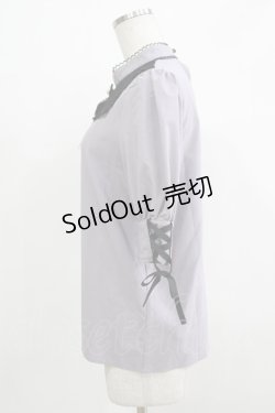 画像2: Rojita / デコルテレースブラウス Free グレー H-25-11-29-045-LO-BL-NS-ZH