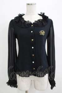 Angelic Pretty / Sweetリボンカットカーディガン Free ブラック H-25-11-29-046-AP-TO-NS-ZH