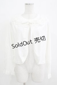 To Alice / レース襟ボレロ M ホワイト H-25-11-29-047-LO-TO-NS-ZH