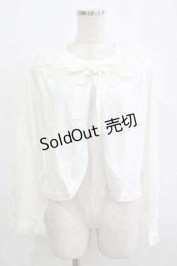画像1: To Alice / レース襟ボレロ M ホワイト H-25-11-29-047-LO-TO-NS-ZH