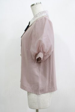 画像2: Rojita / ボリュームスリーブビジュ釦ブラウス Free ピンク H-25-11-29-050-LO-BL-NS-ZH