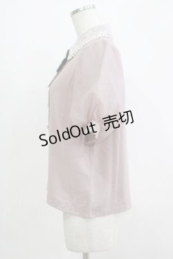 画像2: Rojita / ボリュームスリーブビジュ釦ブラウス Free ピンク H-25-11-29-050-LO-BL-NS-ZH