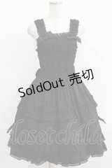 BABY,THE STARS SHINE BRIGHT / シャーリングジャンパースカート Free ブラック H-25-11-29-005-BA-OP-NS-ZH