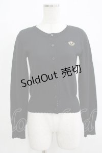 Angelic Pretty / ロイヤルクラウン刺繍カーディガン Free ブラック H-25-11-29-055-AP-TO-NS-ZH