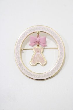 画像1: m petit by misako / TT*AMクマブローチ  ゴールド H-25-11-29-065-LO-AC-NS-ZH
