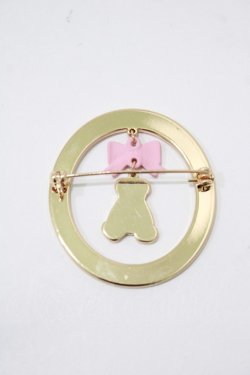 画像2: m petit by misako / TT*AMクマブローチ  ゴールド H-25-11-29-065-LO-AC-NS-ZH