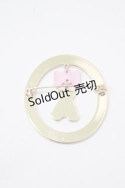 画像2: m petit by misako / TT*AMクマブローチ  ゴールド H-25-11-29-065-LO-AC-NS-ZH