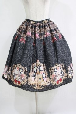 画像1: Enchantlic Enchantilly / Queen Bunnyスカート Free ブラック H-25-11-29-006-LO-SK-NS-ZH