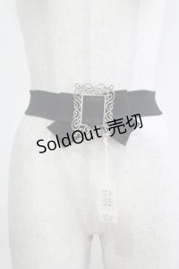 sha＊lan＊ra / リボンゴムベルト  ブラック H-25-11-29-067-GO-ZA-NS-ZH